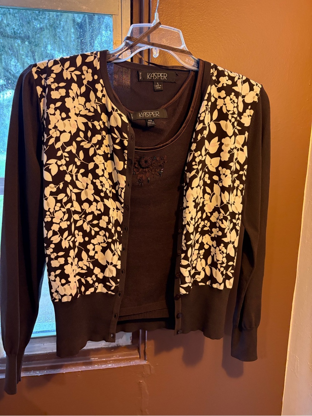 Kasper Tank & Cardigan Set